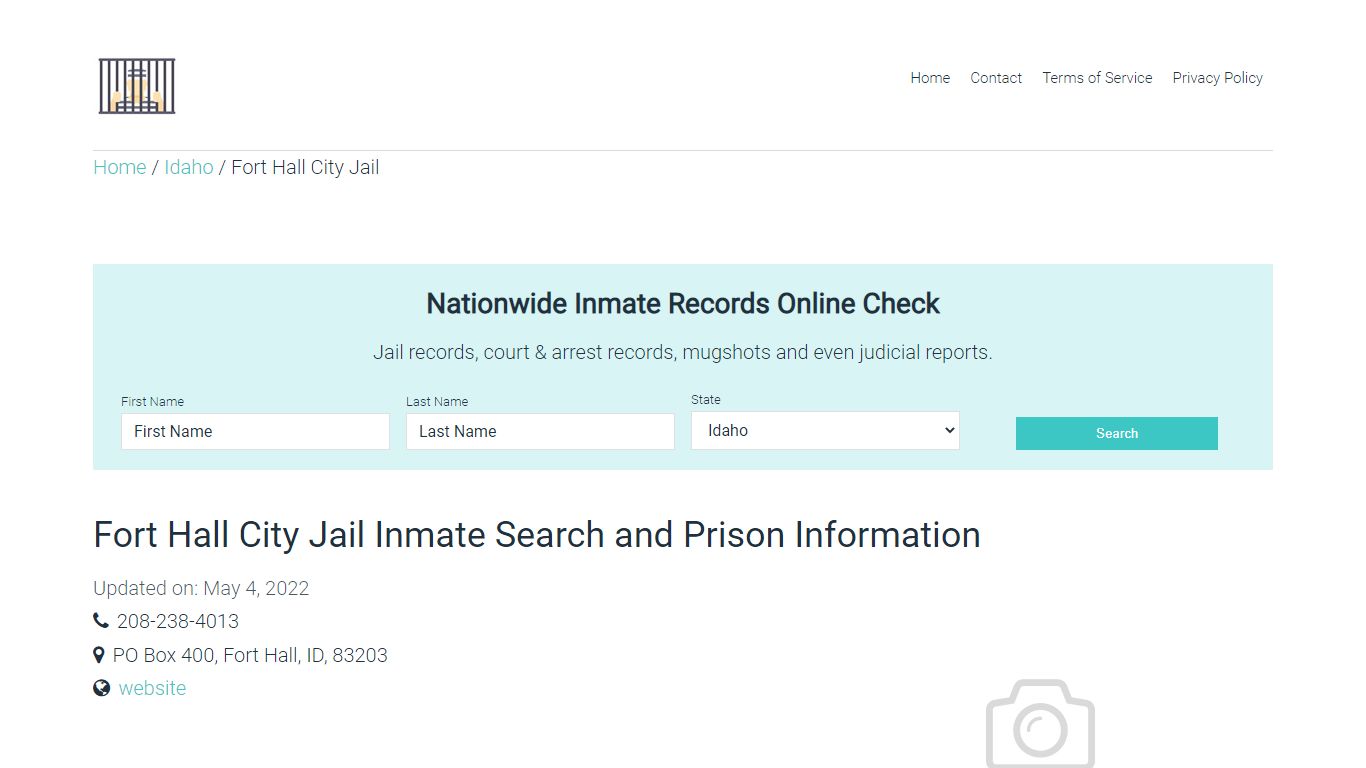 Fort Hall City Jail Inmate Search, Visitation, Phone no ...