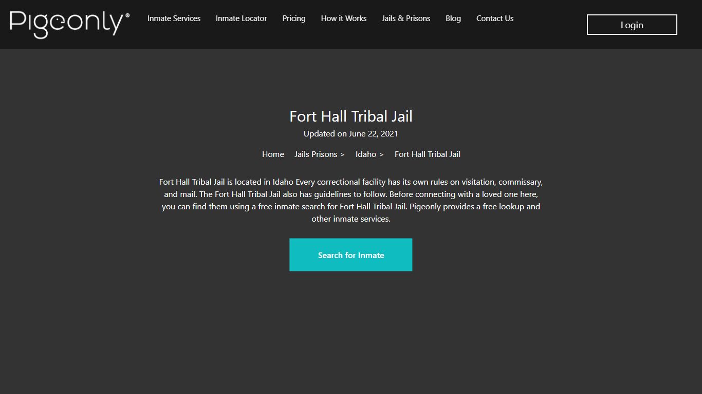 Fort Hall Tribal Jail Inmate Search | Idaho